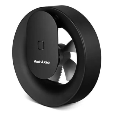 Vent-Axia Svara badkamer ventilator - App gestuurd met vocht-en-licht-sensor - Zwart